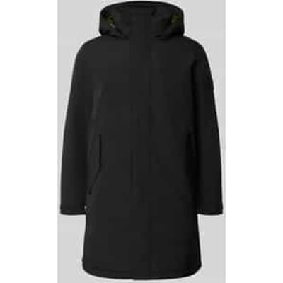 Regular fit functionele lange jas met capuchon