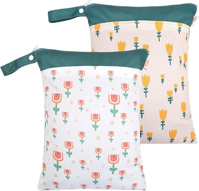 Waterdichte Luiertas Organizer voor Natte en Vuile Luiers - Set van 2