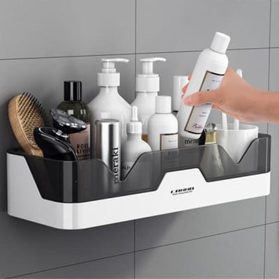 Badkamer Plank WC Shampoo Houder Doucheplanken Muurbevestiging Keuken Opbergmand Cosmetisch Rek Thuis Organisator Badaccessoires
