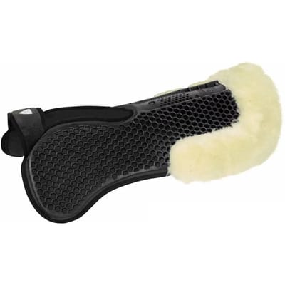 Acavallo Mf-s Wfs Gel Hexagonal Suede Rear Sheepskin Halve Pad Zwart