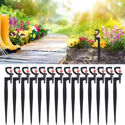 20 Stuks Plastic Watering Nozzles met 360 Graden Rotatie voor Tuin, Landbouw en Gazons