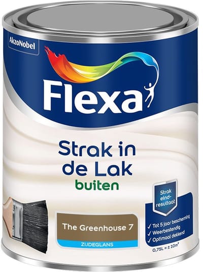 Flexa - Strak In De Lak Buitenlak Zijdeglans - The Greenhouse 7 - Mengverf - 750 Ml