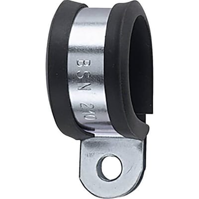 HellermannTyton AFCS63-GS/PVC-BK/ML Bevestigingsklem Schroefbaar 166-50608 Bundel-Ø (bereik) 63 mm (max) Met chloropreen-beschermprofiel Metaal, Zwart