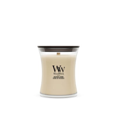 WoodWick Hourglass Medium Geurkaars - Patchouli Créme - 60 branduren
