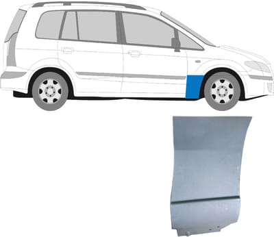 Reparatiepaneel voorspatbord voor Mazda Premacy 1999-2005 / Rechts