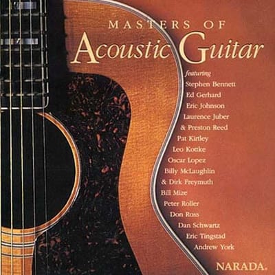 CD DIVERSEN  Masters Of Acoustic Guitar ND61065 Narada 1997 VS Wereldmuziek Gebruikt brown