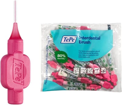 Interdentale borstels Tepe Original Roze 0,4 mm 25 Stuks