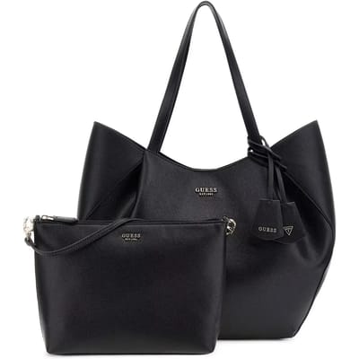GUESS shopper Amorette 2 in 1 Tote Bag Black zwart