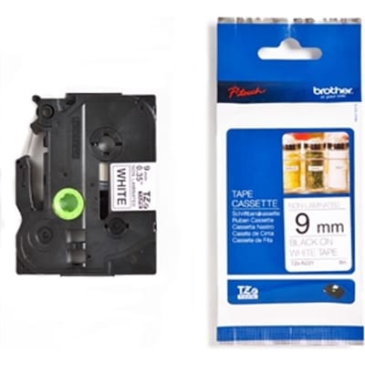 Brother TZe-N221 tape zwart op wit 9mm x 8m (origineel)