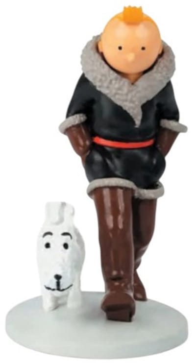 Kuifje en Bobbie in het Land van de Sovjets - Kuifje Hars Figuren Collectie - Nr. 42179 - 11.5 x 7.5 cm