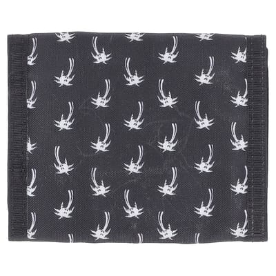 Saint Laurent Palmboom Vouwportemonnee in Zwart Nylon