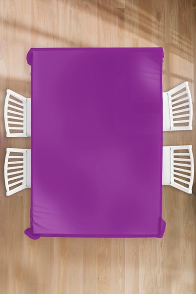 Tafelkleed - Tafellaken - 150x220 cm - Paars - Kleuren - Effen - Binnen en Buiten