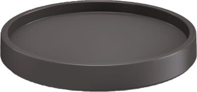 Plantenonderzetter/multiroller - rond - Antraciet - kunststof - 27 cm - Trolleys voor kamerplanten