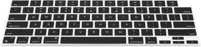 kwmobile Siliconen Toetsenbordbeschermer geschikt voor Apple MacBook Pro 14" (2021) A2442 - QWERTY Amerikaanse toetsenbordhoes - Zwart