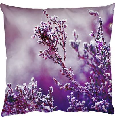 Sierkussens - Kussentjes Woonkamer - 50x50 cm - Lavendel - Winter - Bloemen - Paars