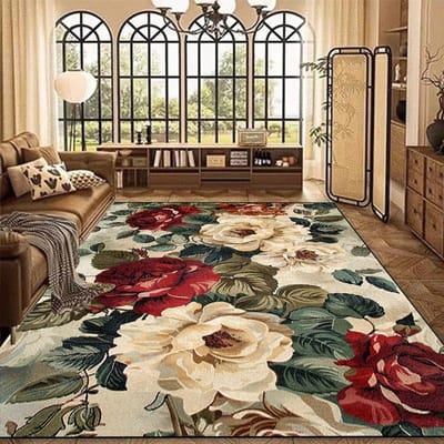 Europeese Stijl Groot Formaat Tapijt Woonkamer Luxe Huisdecoratie Vloerkleden voor Slaapkamer Lounge Antislip Wasbare Entree Vloermat 100*200cm