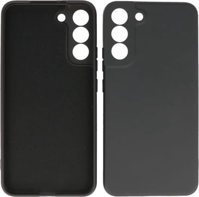 Hoesje Geschikt voor Samsung Galaxy S22 Plus - 2.0mm Dikke Fashion Telefoonhoesje Backcover - Siliconen Hoesje - Zwart