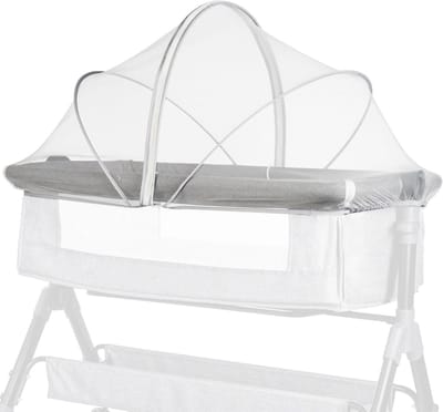 Babyhangmat - Babybed accessoire - Veilige slaap - Opvouwbaar en ademend - 60-105cm - Wit
