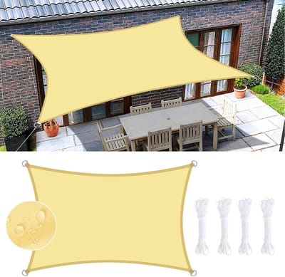 Unyqoos® Sfeervol Weerbestendig Schaduwdoek voor Tuin en Terras met UV-bescherming en Eenvoudige Bevestiging
