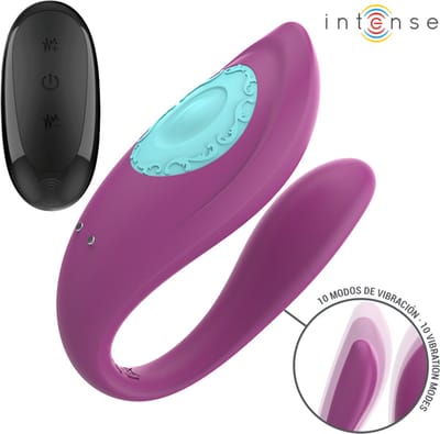 INTENSE - ANNIE U-VORMIGE VIBRATOR EN STIMULATOR PAARS AFSTANDSBEDIENING | VIBRATOR | VIBRATOR VOOR VROUWEN | VIBRATOR VOOR KOPPELS | SEKSSPEELTJES VOOR VROUWEN | SEX TOYS VOOR VROUWEN | SEKSSPEELTJES VOOR KOPPELS | SEX TOYS VOOR KOPPELS