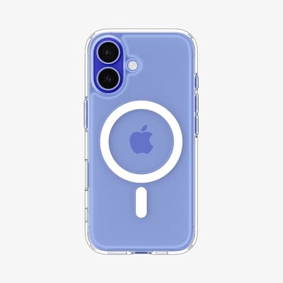 Spigen Ultra Hybrid T MagFit Hoesje Geschikt voor Apple iPhone 16 - Back Cover Compatibel met MagSafe / Qi2 - Wit