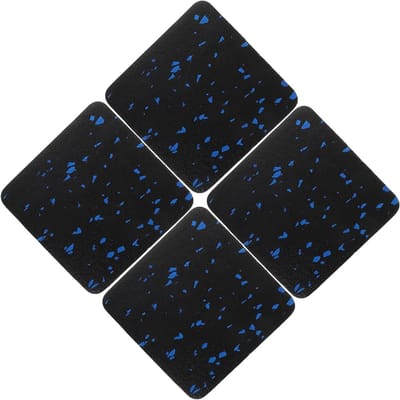 Loopbandkussen Set - Apparatuurmat Vloerbeschermer - Stille Training - Optimale Schokabsorptie - 4 Stuks - Zwart