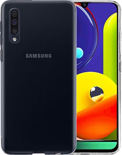 Hoesje - Geschikt voor Samsung Galaxy A50s - Sterk & Shockproof - Siliconen Case - Hoes Cover - Telefoonhoes - Transparant