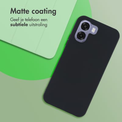 imoshion Hoesje - Geschikt voor Oppo A6x (5G) / Oppo A6x (4G) - Color Backcover - Zwart