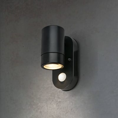 BRILONER - LED Wandlamp buiten - buitenlamp met bewegingssensor - IP54 - 30-seconden lichtduur - 15 x 7 x 9,5 cm - Zwart