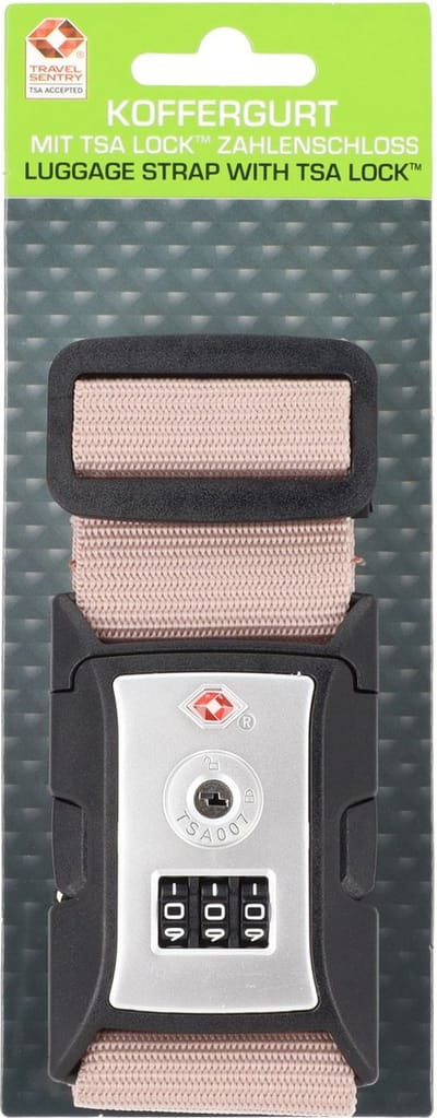 Worldpack Kofferriem Met TSA-slot Old Pink
