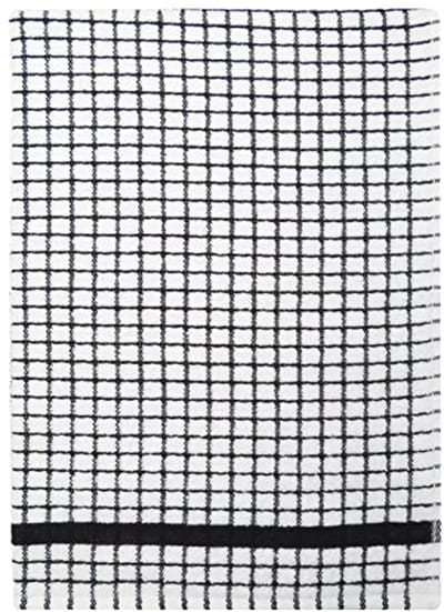 Ultra-absorberend Theedoek 50x70 cm - 100% Katoen, Zwart, Machine Wasbaar