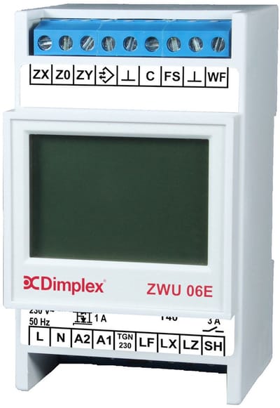 Dimplex AC/DC-centrale besturingseenheid ZWU 06E centrale besturingseenheid met tijdfunctie, 379030