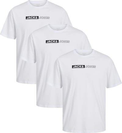 Jack & Jones Heren t-shirt 3 pack Corp
