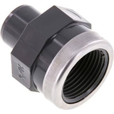 Pvc-Fitting Lijmmof Man 20mm x Binnendraad Rp 3/4'' [2 Stuks]