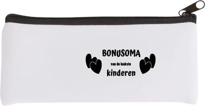 Akyol - bonusoma van de leukste kinderen Etui - Oma - de leukste bonusoma - verjaardag - cadeautje voor oma - kado - geschenk - 20 bij 9 cm