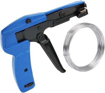 Kabelbinder Gereedschap - Binder Tang - Kabel Organiseren - Ergonomische Grip - 15 cm Lengte - Zilverkleurig