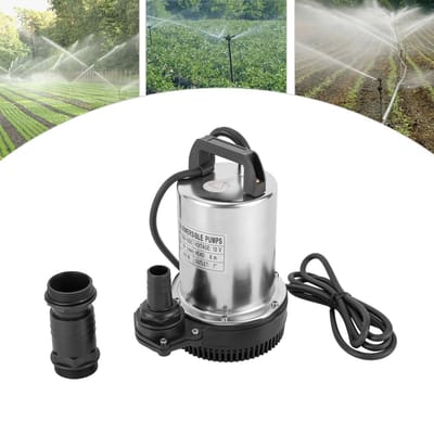 Eszenzics™ Dompelpomp - Vuil en schoon water - Compacte vuilwaterpomp - Gepolijst RVS - Krachtig en Duurzaam - 50 L/min - 12V - 160W
