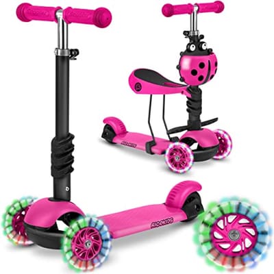 3-in-1 Driewieler met Zitje voor Kinderen in Mint Groene Kleur