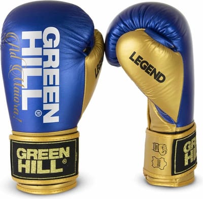 Green Hill Legend Platinum - Leer - Blauw met goud (Beschikbaar in verschillende maten)