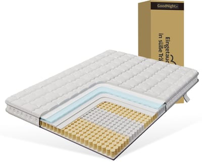 Pocketveringmatras 140x200 - 7-Zones Matras - Orthopedische Matras H3 - Koudschuim Matras - Voor Logeerbed - 140x200x10 cm