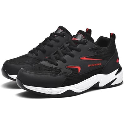 Chaussures Homme Grande Taille Semelle Tendon de Boeuf Baskets Décontractées Quatre Saisons Trois Options Mode Chaussures Homme Baskets 47 black