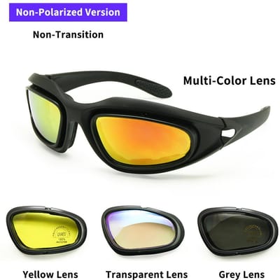 Sportbril Daisy One C5 Zonnebril 4 Lens Kit Tactische Bril voor Mannen voor Woestijnstorm Oorlogspel Sport