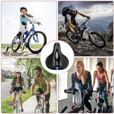 Ergonomisch en ademend fietszadel van traagschuim - Comfortabel fietszadel voor heren en dames