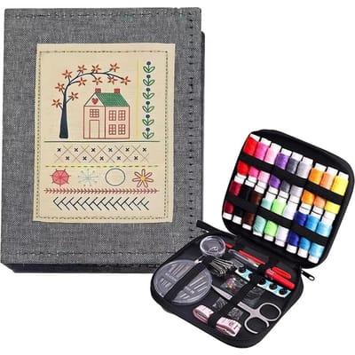 86-delige Set 106 Patronen Borduursteek Boek Kit Linnen Vilt Handwerk Borduurwerk Naaien Boek Draagbare Steekmonsters Pagina