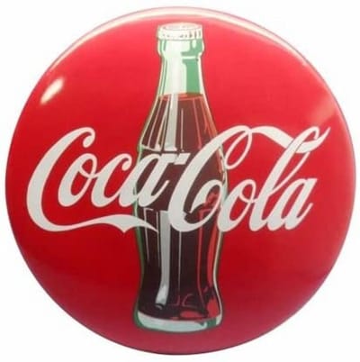 Coca-Cola Hars Contour Fles 3-D Button Bord