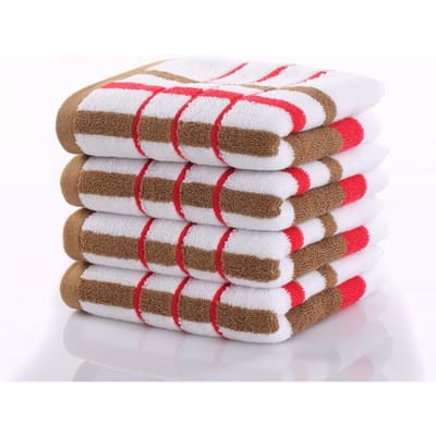 Pure Katoenen Handdoek 32 Draden Dezelfde Kleur Strepen Gezichtshanddoek Cadeau Handdoek Pure Katoen 75*34 gray
