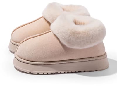 Warme Sloffen - Dames - Wit - Thuis en Buiten - Pantoffels - Mode