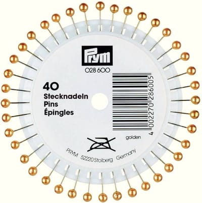 Parelkopspelden Staal Goud - 0.58 x 40 - 40 stuks