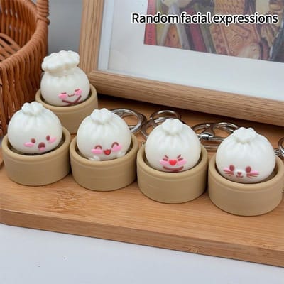 Speelgoed Accessoires Gesimuleerde Dumpling Sleutelhanger Mystery Dumplings Hangend Hanger voor Tas Decompressie Fidget Feestcadeaus