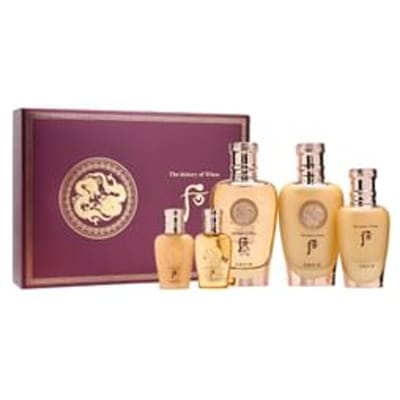 De geschiedenis van Whoo Cheongidan Kun Hwa Yang speciale set van 2 (huid+lotion+behandeling/premiumlijn voor mannen) black
